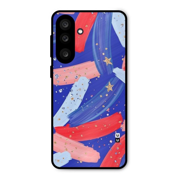 Paint Stars Metal Back Case for Galaxy M56