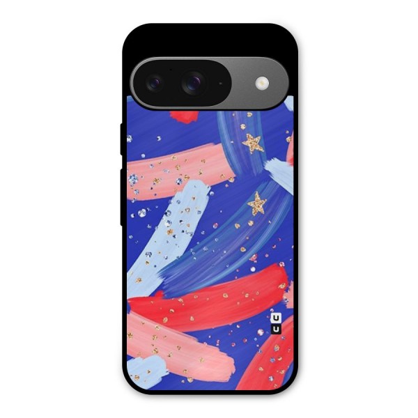 Paint Stars Metal Back Case for Google Pixel 9
