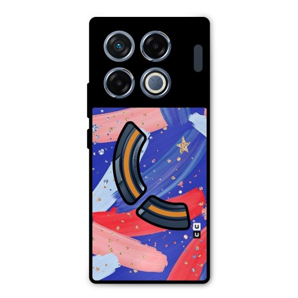 Paint Stars Metal Back Case for Infinix GT 20 Pro
