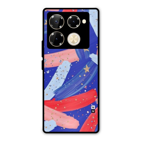 Paint Stars Metal Back Case for Infinix Note 40 Pro Plus