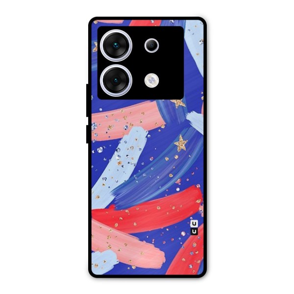 Paint Stars Metal Back Case for Infinix Zero 30 5G
