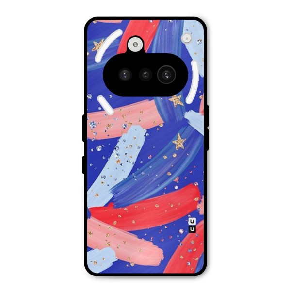 Paint Stars Metal Back Case for Nothing Phone 3a