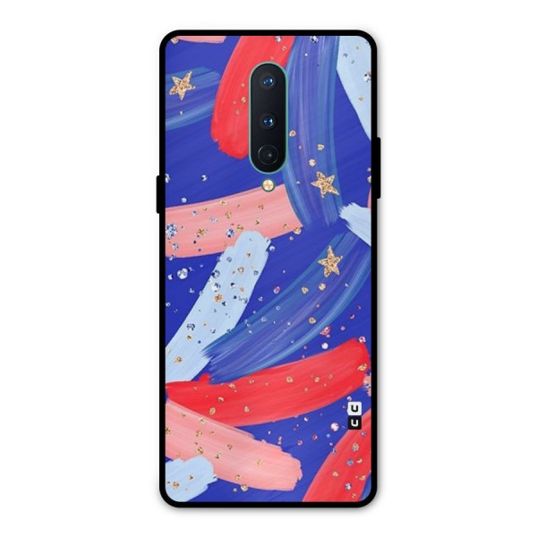 Paint Stars Metal Back Case for OnePlus 8