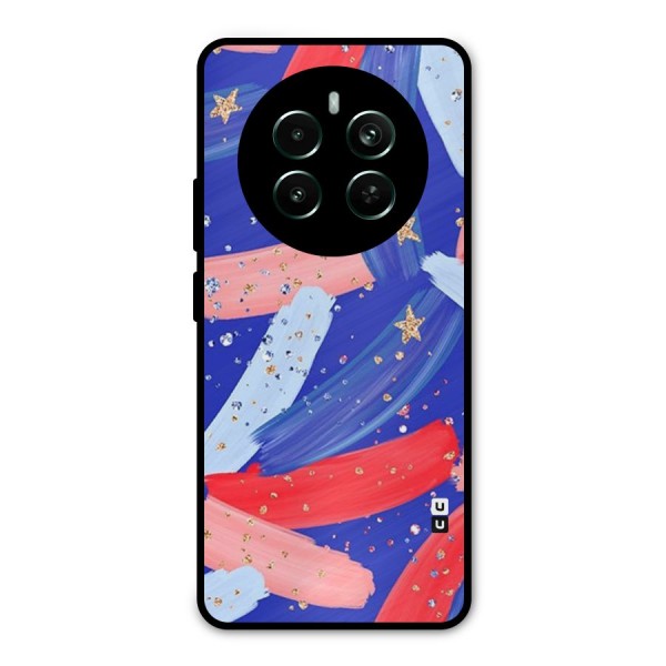 Paint Stars Metal Back Case for Realme 12 Pro Plus