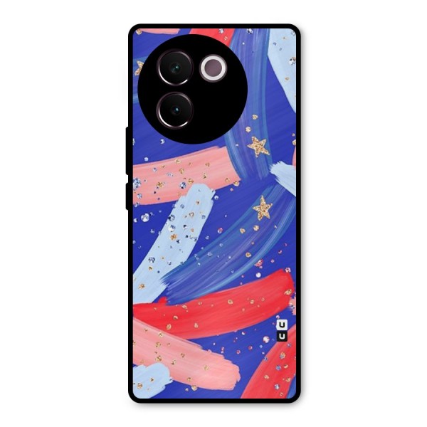 Paint Stars Metal Back Case for Vivo V30e