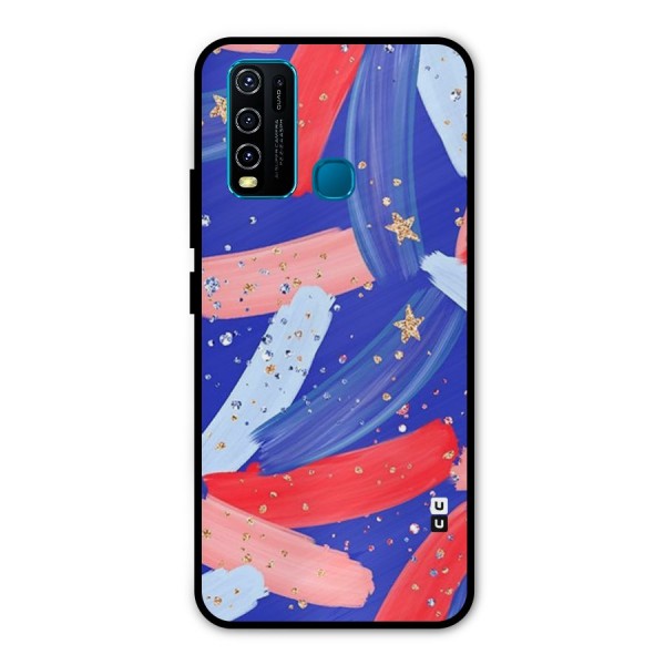Paint Stars Metal Back Case for Vivo Y30