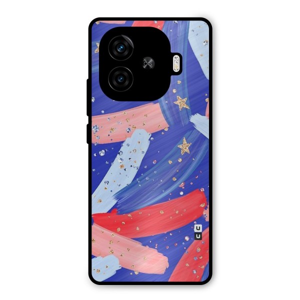Paint Stars Metal Back Case for iQOO Z9 Turbo