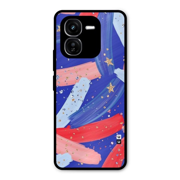 Paint Stars Metal Back Case for iQOO Z9x