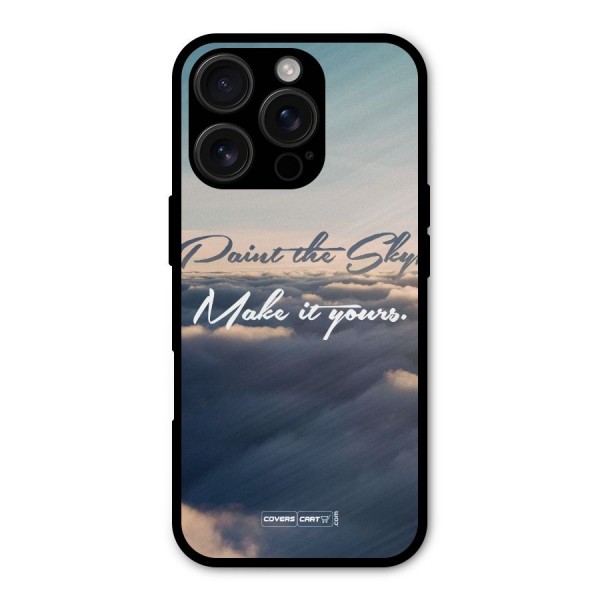Paint the Sky Metal Back Case for iPhone 16 Pro