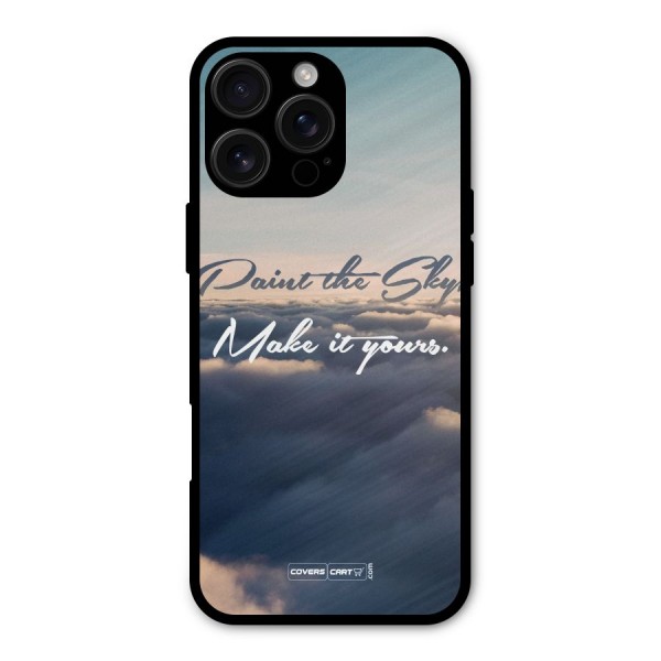 Paint the Sky Metal Back Case for iPhone 16 Pro Max