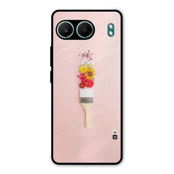 Painted Flowers Metal Back Case for OnePlus Nord 4