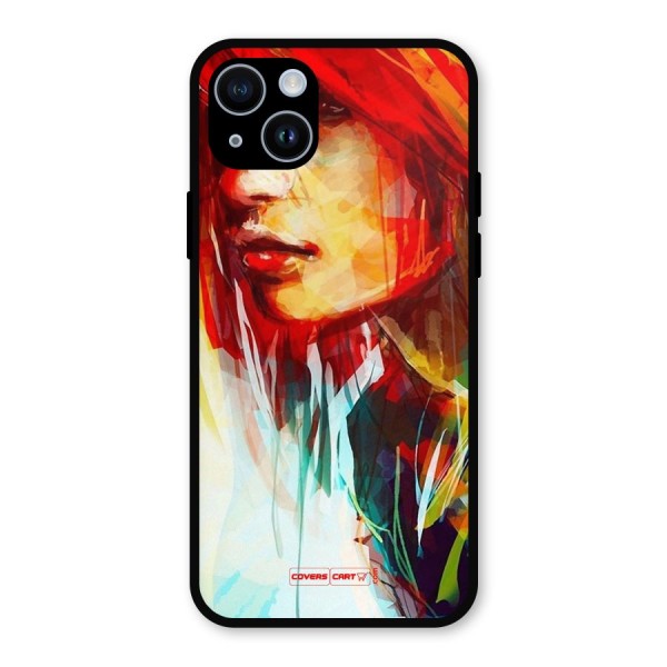 Painted Girl Metal Back Case for iPhone 14