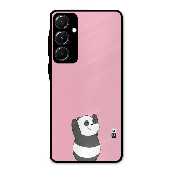 Panda Handsup Metal Back Case for Galaxy A55