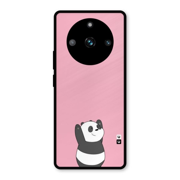 Panda Handsup Metal Back Case for Realme 11 Pro
