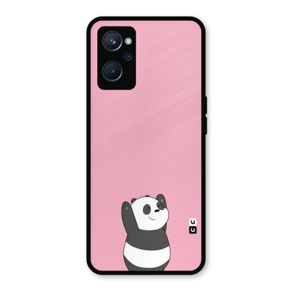 Panda Handsup Metal Back Case for Realme 9i