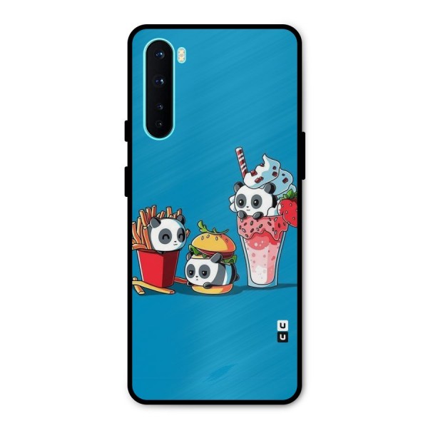Panda Lazy Metal Back Case for OnePlus Nord