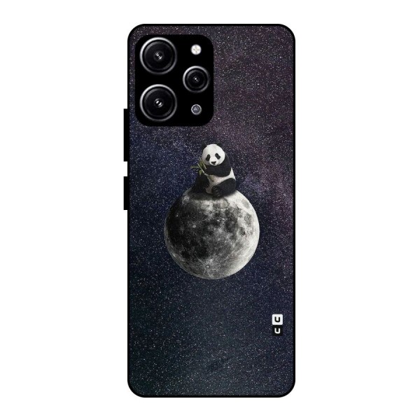 Panda Space Glass Back Case for Redmi 12 4G