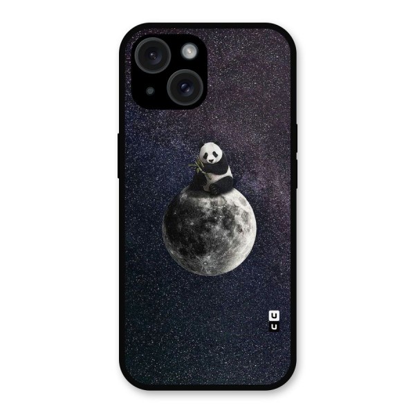 Panda Space Metal Back Case for iPhone 15