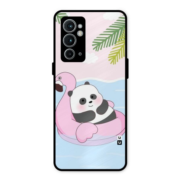 Panda Swim Metal Back Case for OnePlus 9RT 5G