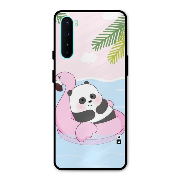 Panda Swim Metal Back Case for OnePlus Nord