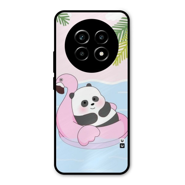 Panda Swim Metal Back Case for Realme 13 Pro