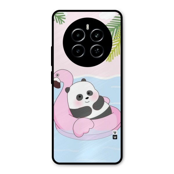 Panda Swim Metal Back Case for Realme P1