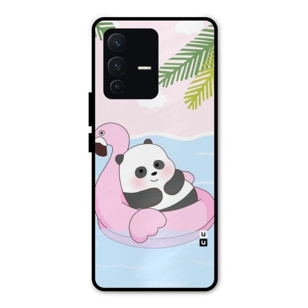 Panda Swim Metal Back Case for Vivo V23 Pro