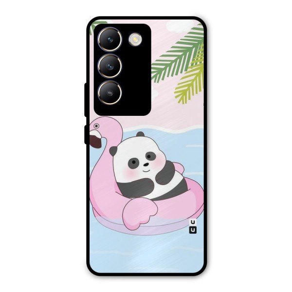 Panda Swim Metal Back Case for Vivo Y200e