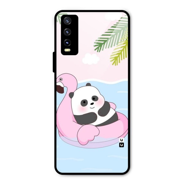 Panda Swim Metal Back Case for Vivo Y20i