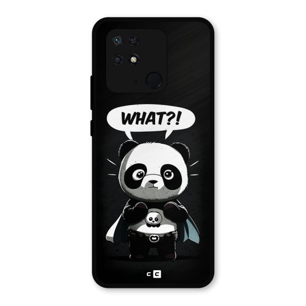 Panda What Confused Metal Back Case for Redmi 10