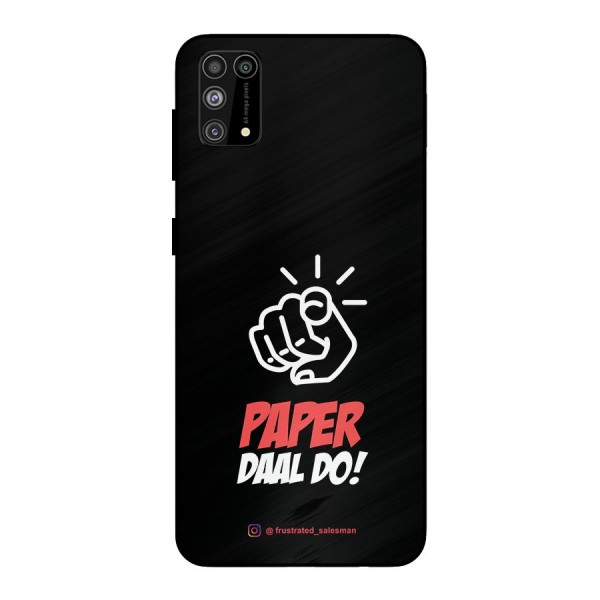 Paper Daal Do Black Metal Back Case for Galaxy F41