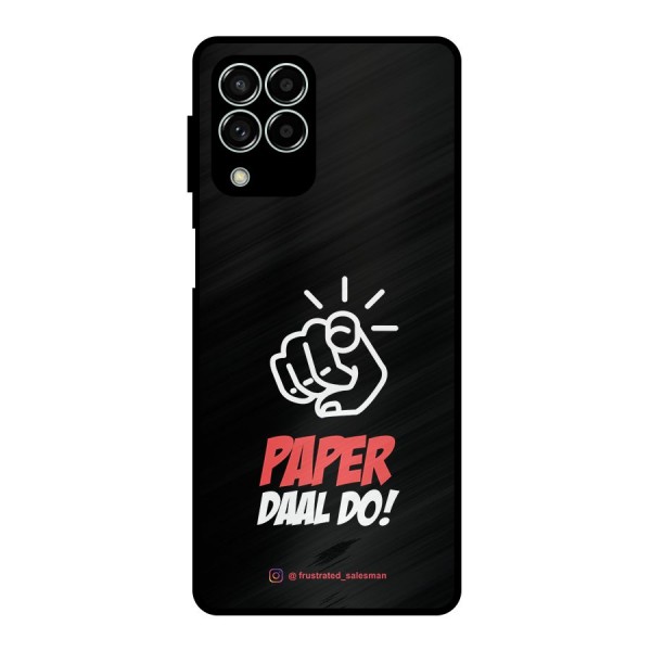 Paper Daal Do Black Metal Back Case for Galaxy M33