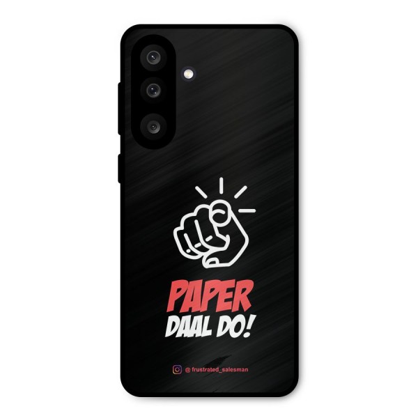 Paper Daal Do Black Metal Back Case for Galaxy M56