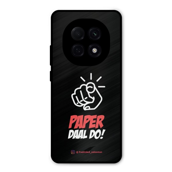 Paper Daal Do Black Metal Back Case for Oppo F29 Pro