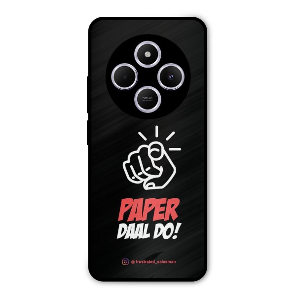 Paper Daal Do Black Metal Back Case for Redmi A4