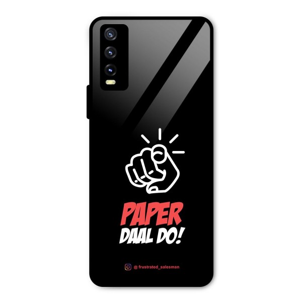 Paper Daal Do Black Metal Back Case for Vivo Y20i