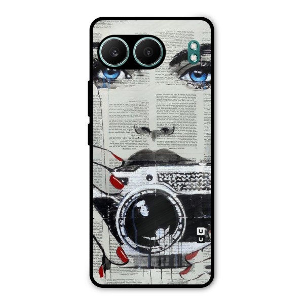 Paper Face Beauty Metal Back Case for OnePlus Nord 4