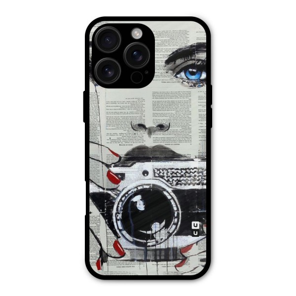 Paper Face Beauty Metal Back Case for iPhone 16 Pro Max