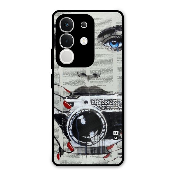 Paper Face Beauty Metal Back Case for iQOO Z10x