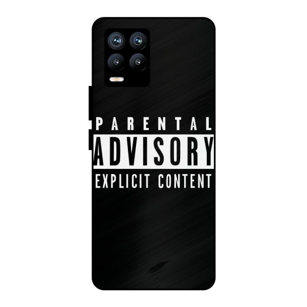 Parental Advisory Label Metal Back Case for Realme 8 Pro