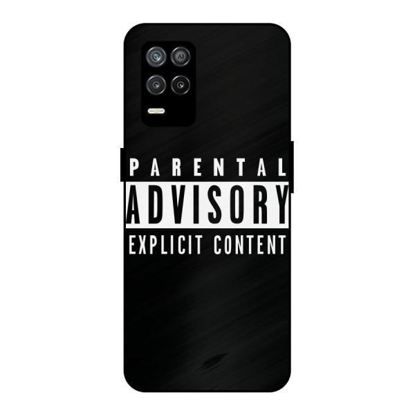 Parental Advisory Label Metal Back Case for Realme 9 5G