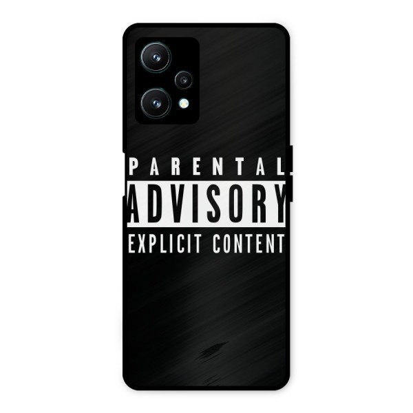 Parental Advisory Label Metal Back Case for Realme 9 Pro 5G