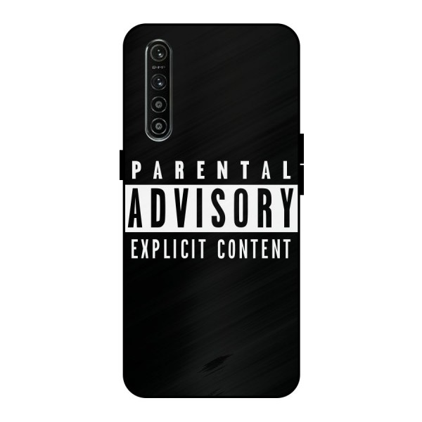 Parental Advisory Label Metal Back Case for Realme XT