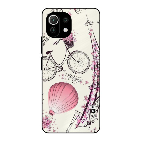 Paris Clipart Metal Back Case for Mi 11 Lite NE 5G