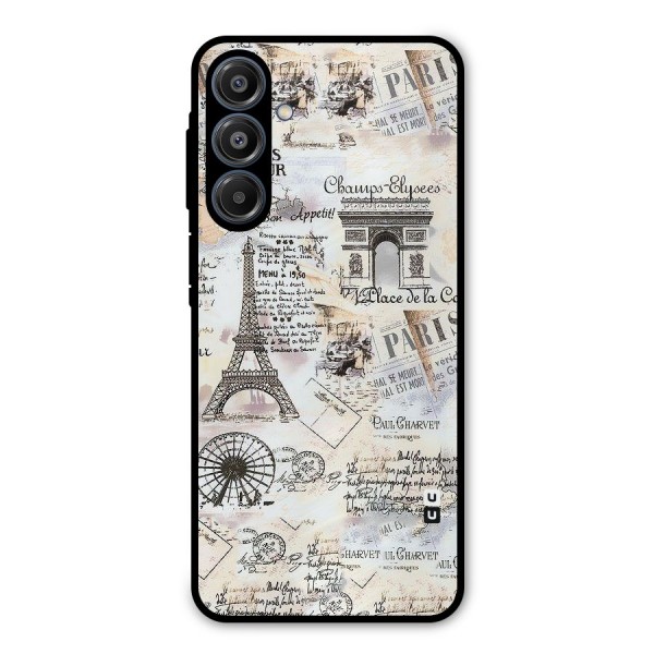 Paris Paper Metal Back Case for Galaxy A16 5G
