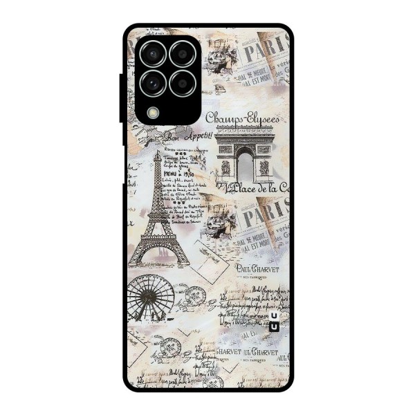 Paris Paper Metal Back Case for Galaxy M33