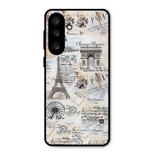 Paris Paper Metal Back Case for Galaxy M56