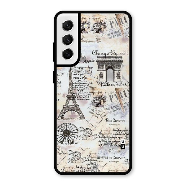 Paris Paper Metal Back Case for Galaxy S21 FE 5G