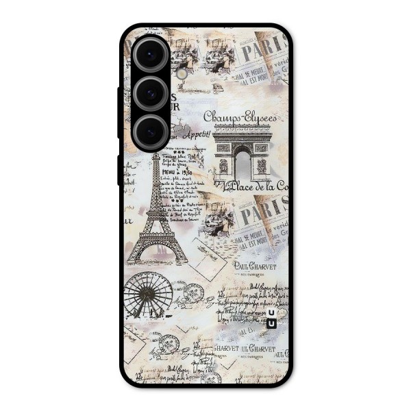 Paris Paper Metal Back Case for Galaxy S24 FE
