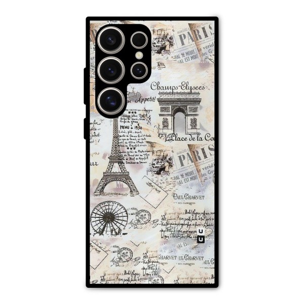 Paris Paper Metal Back Case for Galaxy S24 Ultra